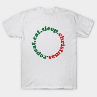 Eat Sleep Christmas Repeat T-Shirt